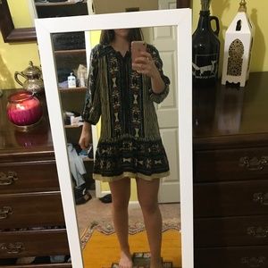 Free People Tribal Print sweater dress